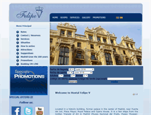 Tablet Screenshot of hostalfelipev.com
